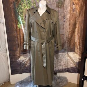 London Fog Olive Trench Coat